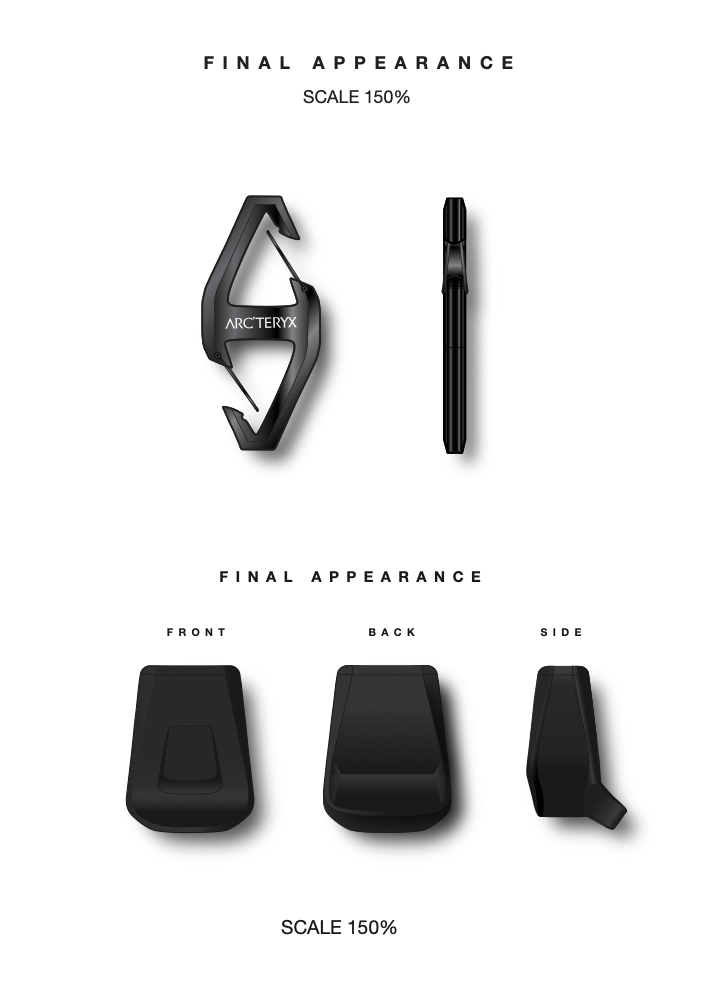 Arc'teryx trim development renders, full view