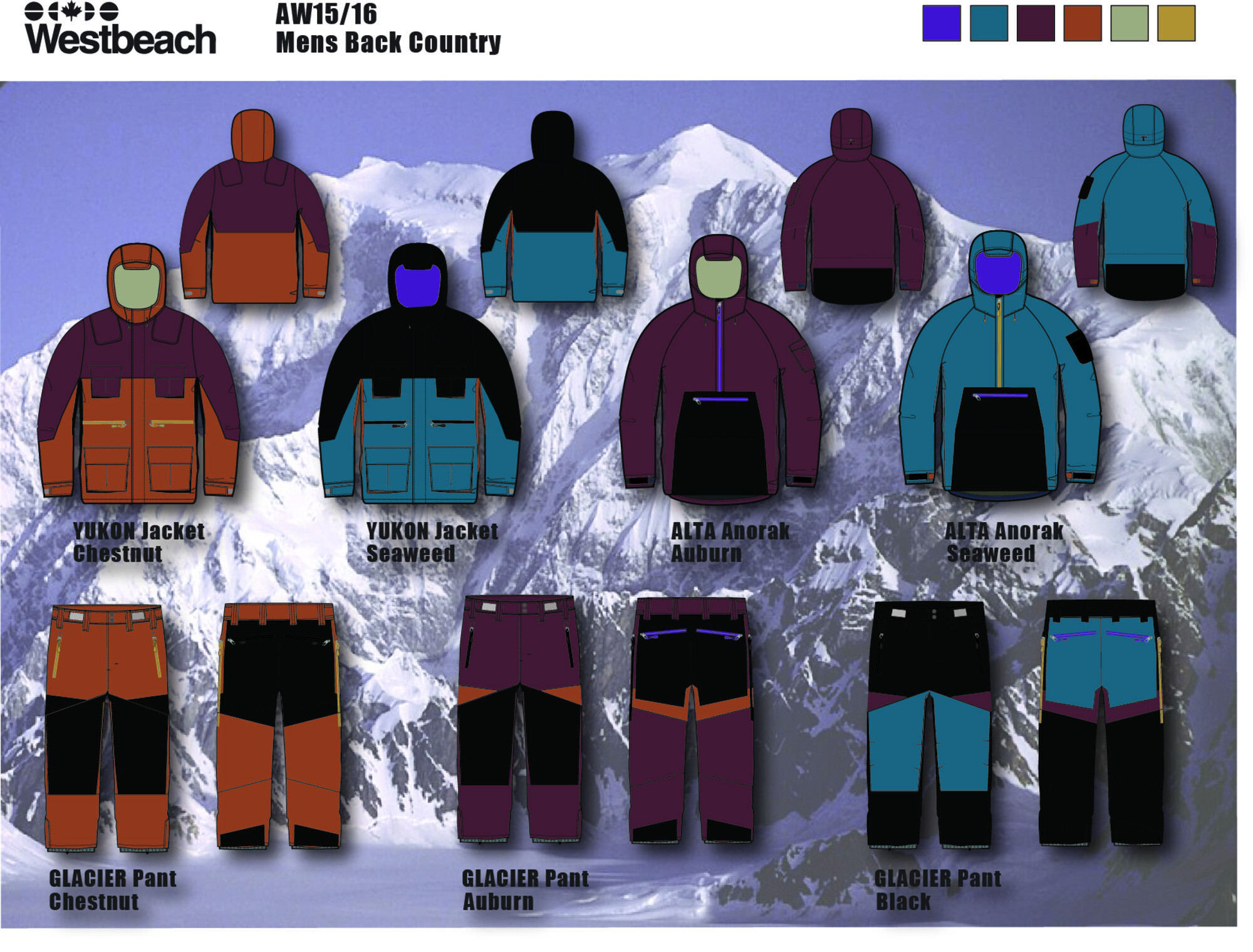 Westbeach AW15/16 Men's Back Country technical spec board