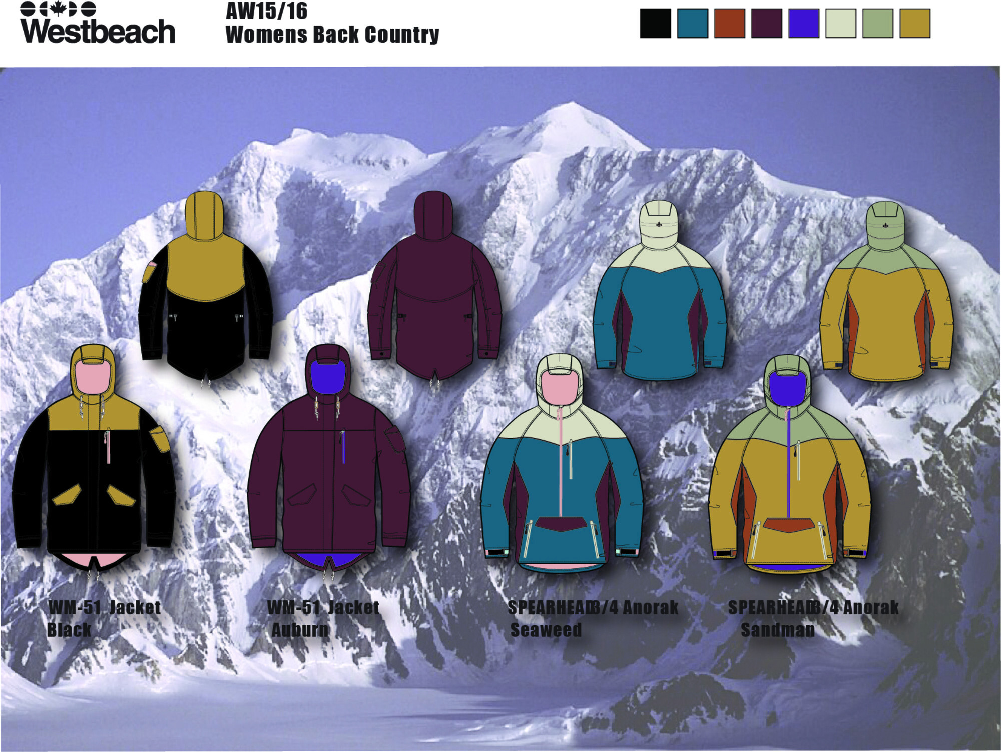 Westbeach AW15/16 Women's Back Country technical spec board